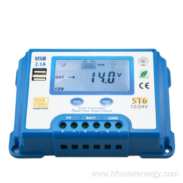 Off grid charger controller 30a solar pwm charge